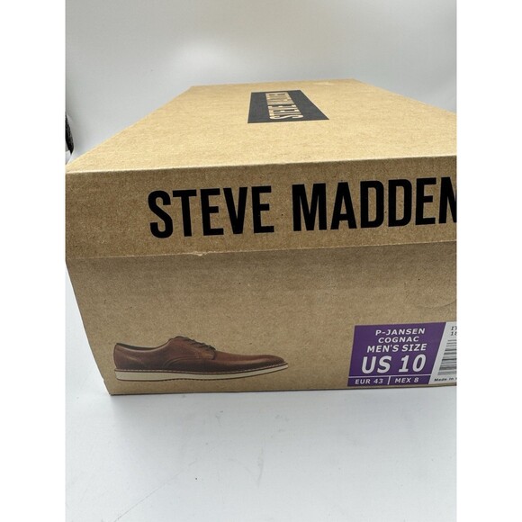NEW Steve Madden P-Jansen Oxford Cognac Casual Lace Up Shoes, Men\'s Size 10 main image 6